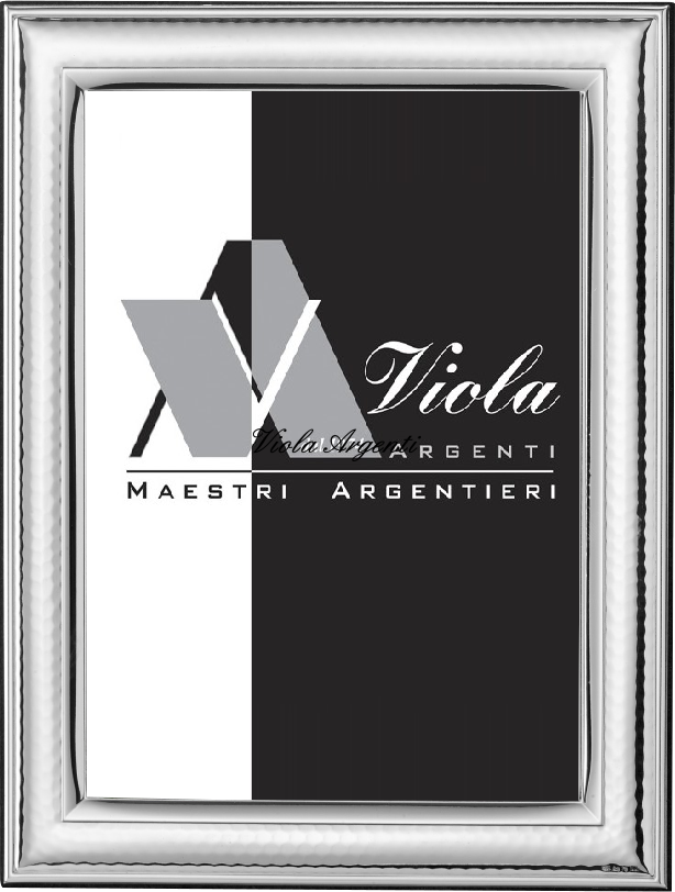 Satin and hammered frame di Viola Argenti. Argento online