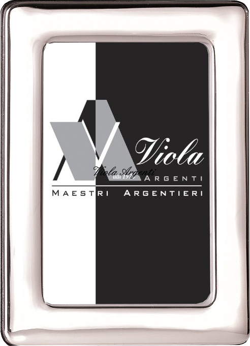 Smooth photo frame in silver  di Viola Argenti. Argento online