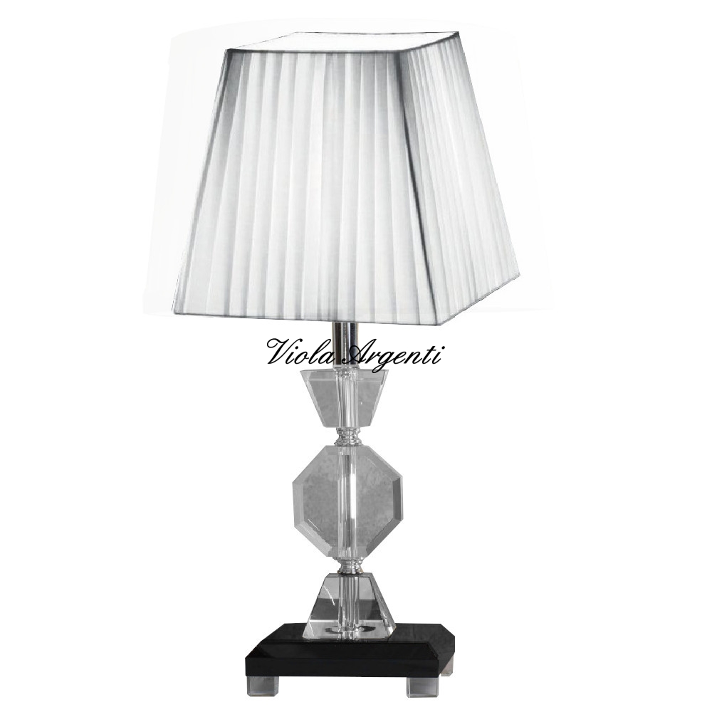 Two-tone crystal lamp di Viola Argenti. Argento online