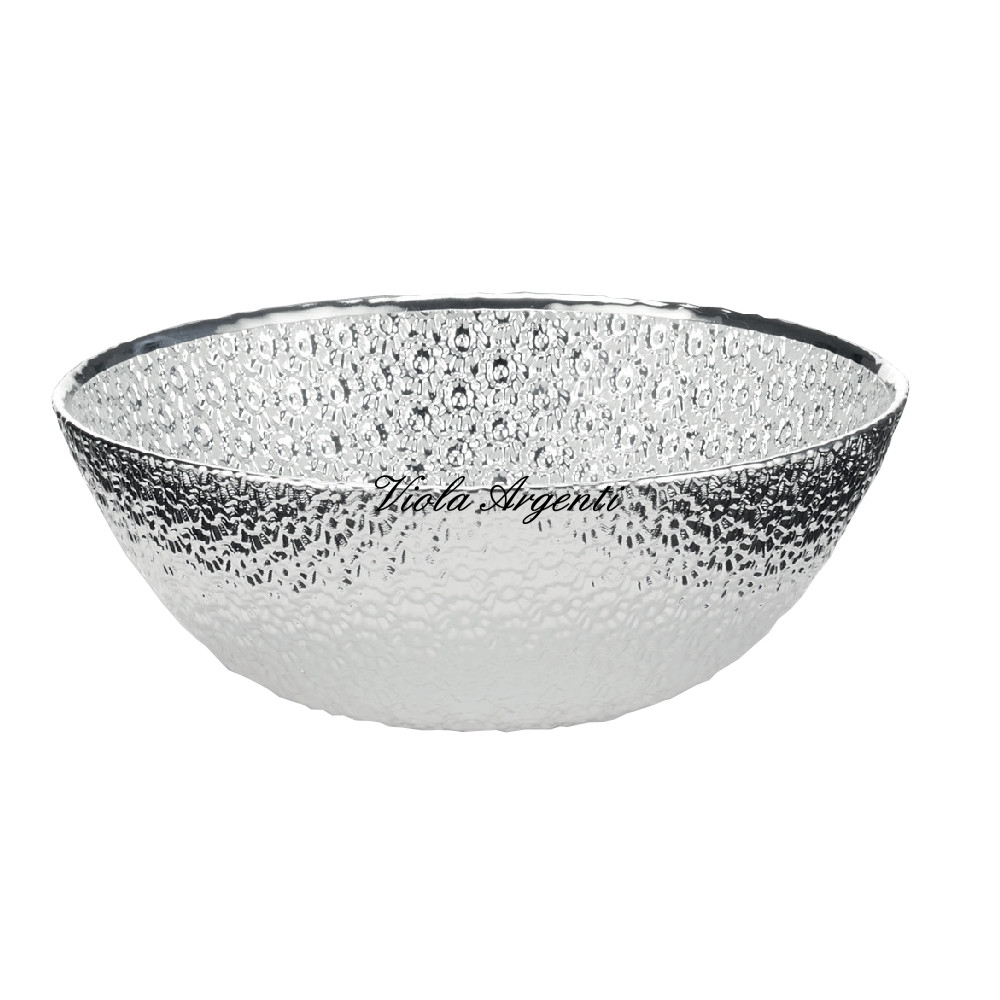 Flores silver bowl di Viola Argenti. Argento online
