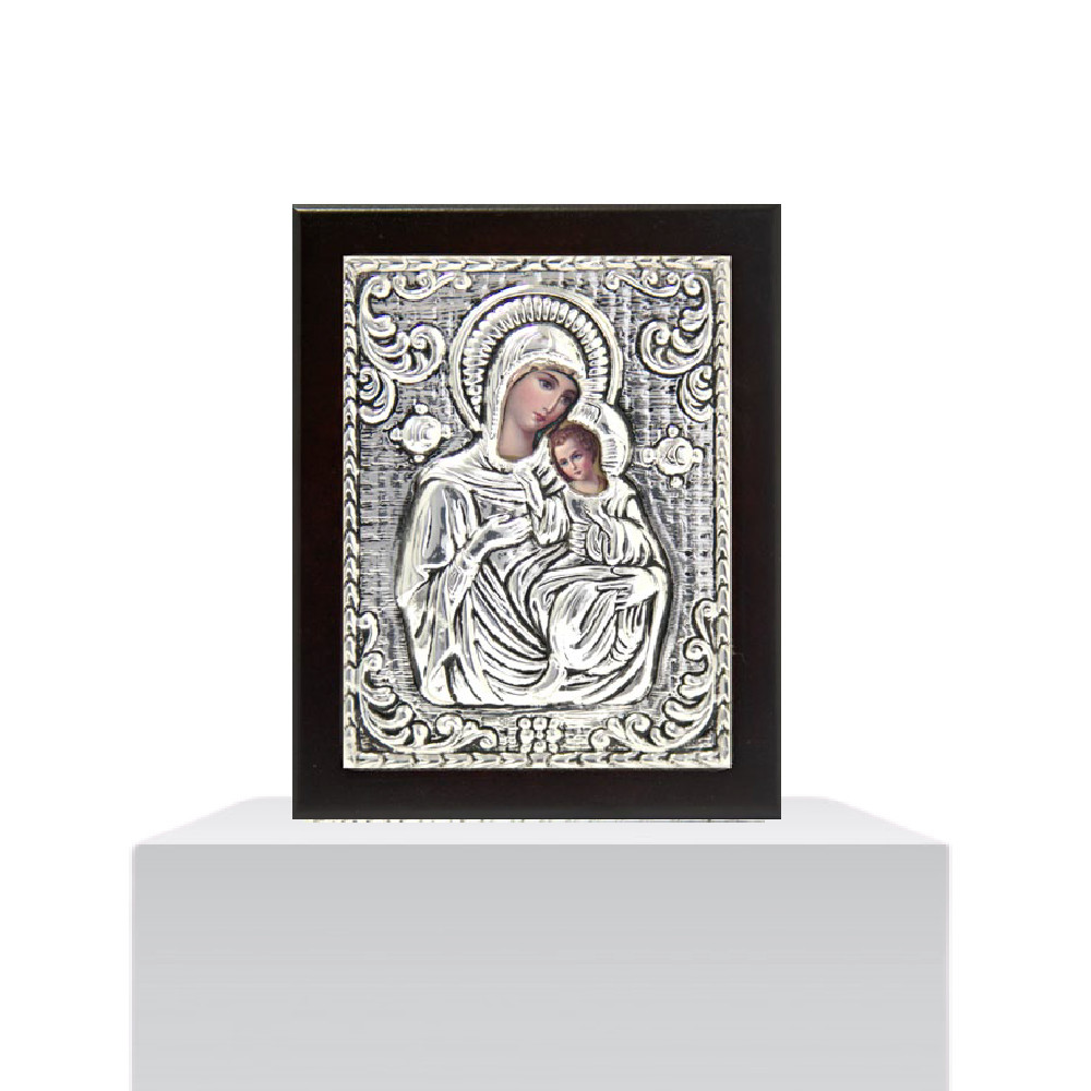 Greek icon madonna with child di Viola Argenti. Argento online