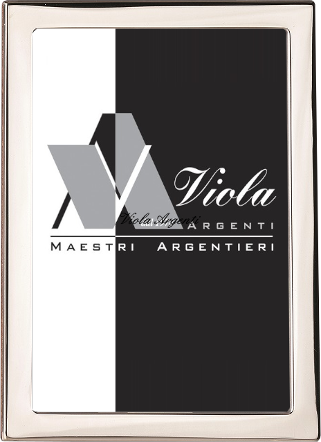 Cornice fascia stretta piatta liscia di Viola Argenti. Argento online