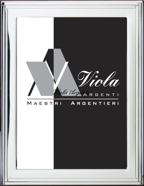 Cornice singola e doppia liscia due righe di Viola Argenti. Argento online