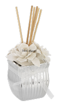 Two-colored perfume with gardenias