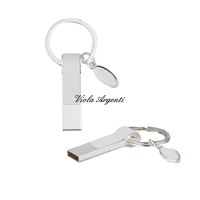 White usb keychain