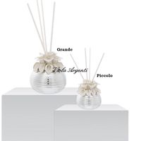 Horizontal striped calla lily drop sphere