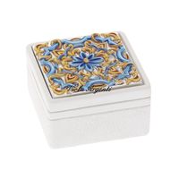 Scatola quadrata maiolica