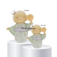 Kokeshi perfumer with fan