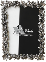 Silver frame with grapes - 3