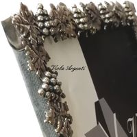 Silver frame with grapes - 4