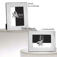 Wide band frame with diamonds