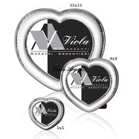 Cornice cuore martellata