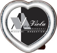Cornice cuore martellata