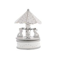 White Carousel Teddy Bear