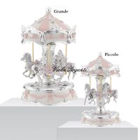 Pink carousel horses