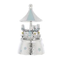 Carousel blue stars horses