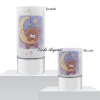 Blue bear moon lamp