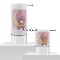 Lampada bimba con luna e orsetto