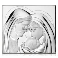 Picture of the Holy Family in silver
