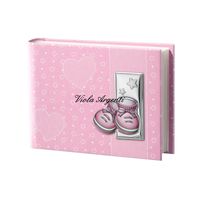Pink photo album with shoes