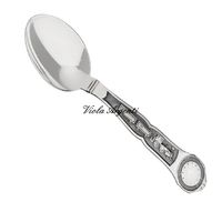 Customizable silver birth spoon
