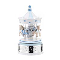 Blue carillon carousel with horses