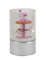 Lampada con giostre cavalli rosa