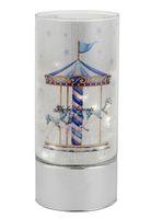 Lamp with blue horse rides
