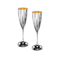 Champagne glasses silver trilaminate