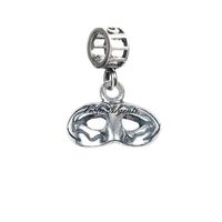 Colombina mask pendant charm