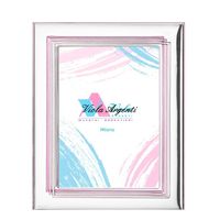 Cornice bimba con linee rosa