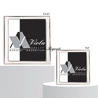 Smooth silver frame
