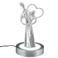 Wedding couple lamp with heart