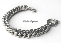 Bracciale grourmette quadrata