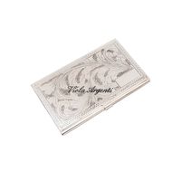 Engraved business card holder