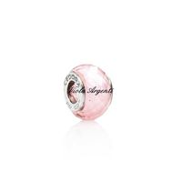 Pink faceted charm