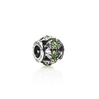 Green swarovski charm