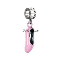 Pink shoe pendant charm