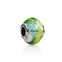 Murano glass charm tender shoots