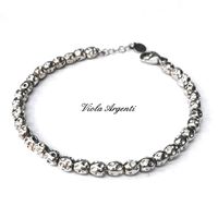 Faceted nuggets bracelet