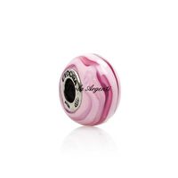 Murano glass charm variant in pink