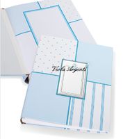 Baby birth album with silhouette