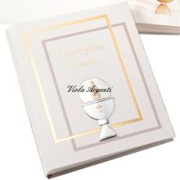 Album calice e scritta comunione