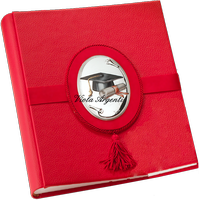 Album laurea con corda rossa
