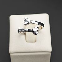 Anello oro bianco con cuori