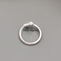 Anello oro bianco con cuori