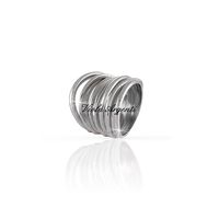 Silver band ring