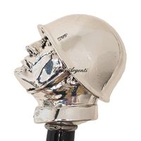 Walking stick with Mussolini head - 3