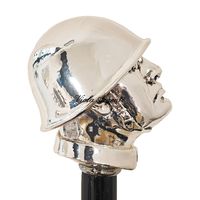 Walking stick with Mussolini head - 4