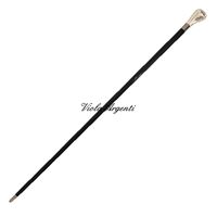 Silver pommel walking stick